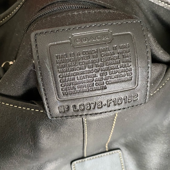 COACH Black leather bag - Picture 11 of 13